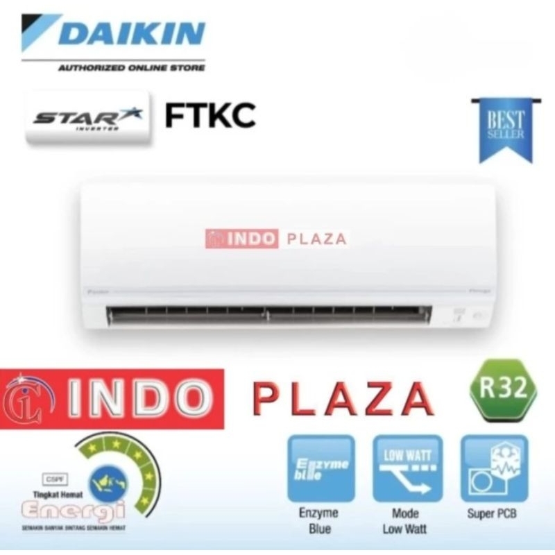AC DAIKIN 3/4 PK STAR INVERTER FTKC-20TVM4 (MEDAN)