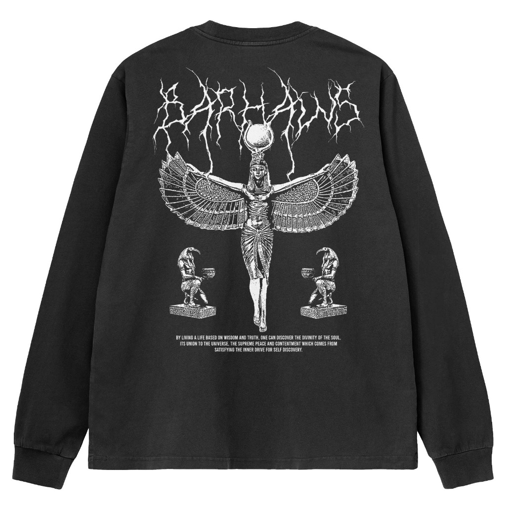 Barhaws - T-Shirt Long Sleeve Angel Black