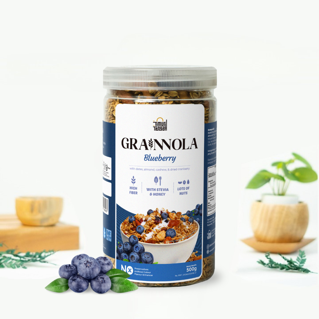

Granola Blue Berry 500gr Timur Tengah Sereal Oat Healthy Food Original