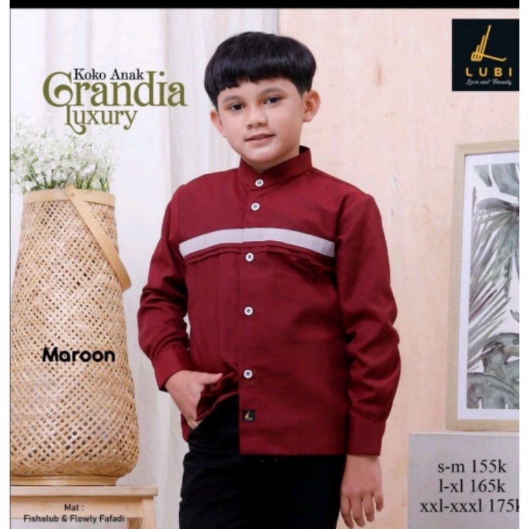 KOKO ANAK GRANDIA LUBI WARNA MAROON