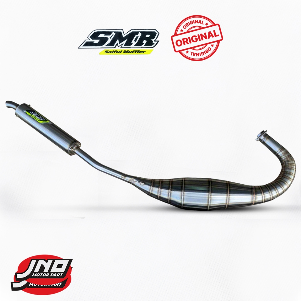 Knalpot SMR Saiful Muffler Ninja R SS Leher Cacing  SMR jogja full stenlis Ori Original