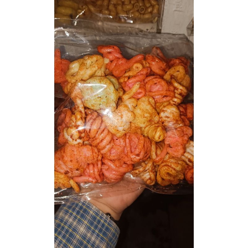 

kerupuk seblak keong seblak gelung