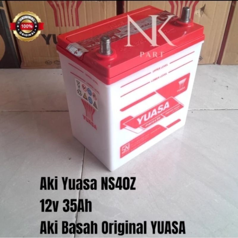 Aki Mobil Daihatsu Feroza, Neo Zebra, Taruna Accu Yuasa NS40Z 35Ah