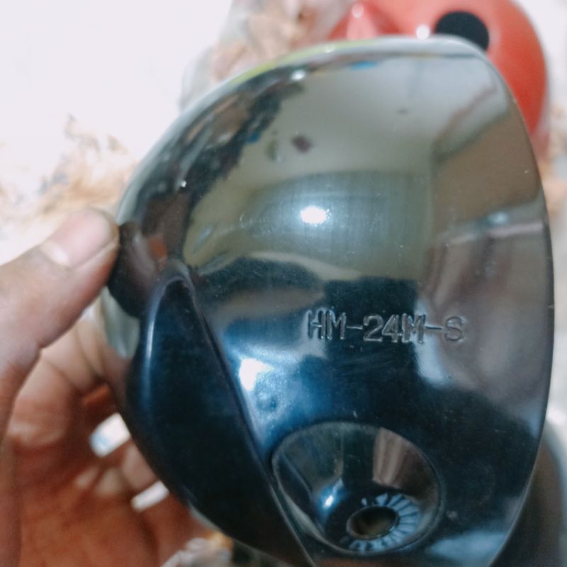 headlamp lampu depan batok cb125 original baru warna hitam