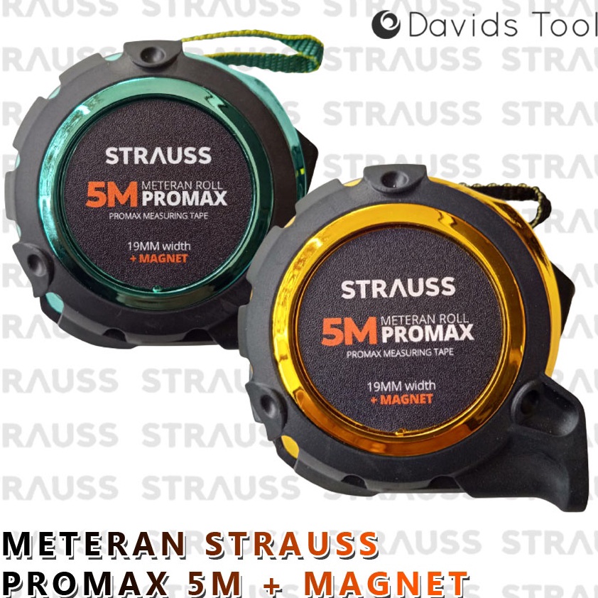 Super Original Meteran 5 Meter Tukang Bangunan Roll Strauss Promax