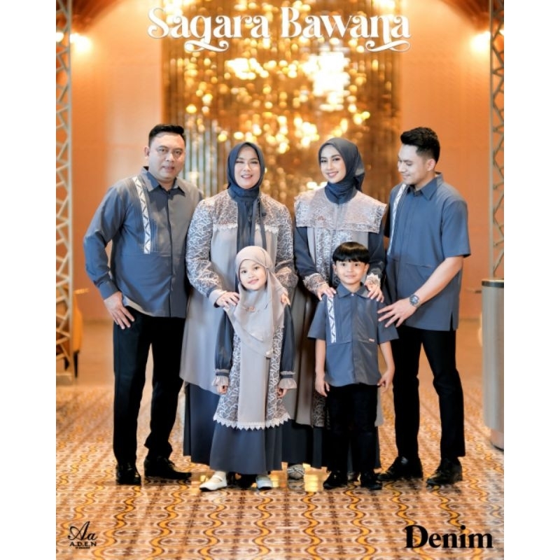 sarimbit sagara bawana by aden hijab sarimbit2025 set baju keluarga baju lebaran