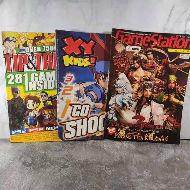 Buku Tip & Trik 281 Games Inside, XY Kids Go Shoot, Game Station