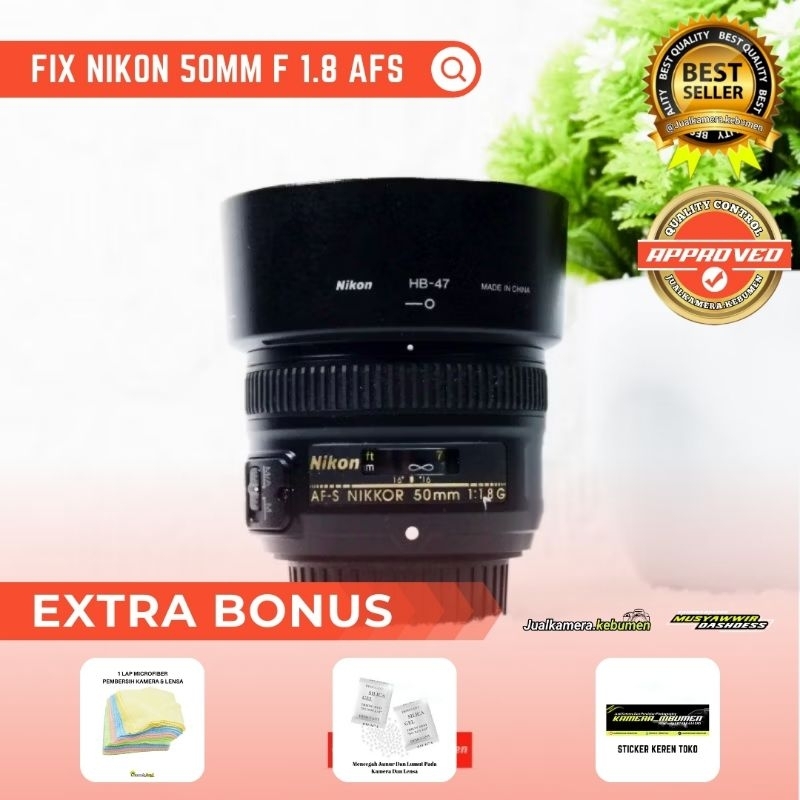 LENSA FIX NIKON 50MM F 1.8 AFS - LENSA FIX NIKON AFS 50MM MURAH SIAP PAKAI