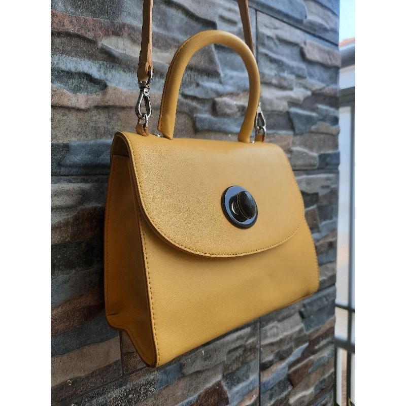 Top Handle Kuning JOSEPH & STACEY - TAS PRELOVED BRANDED ORIGINAL