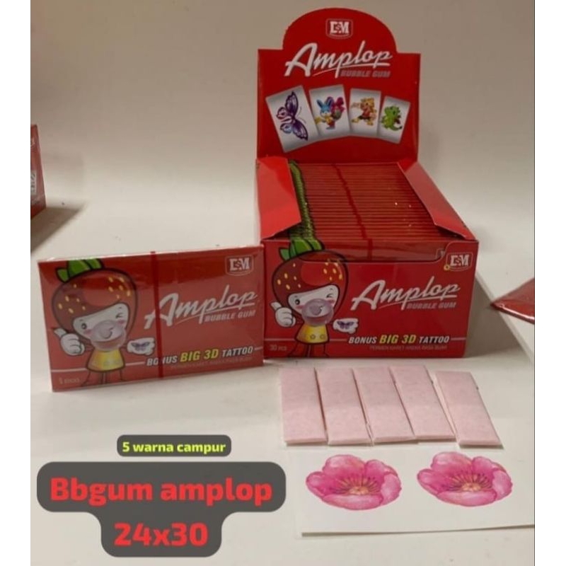 

Permen Bubble Gum Amplop Aneka Rasa Buah Isi 30 Pcs