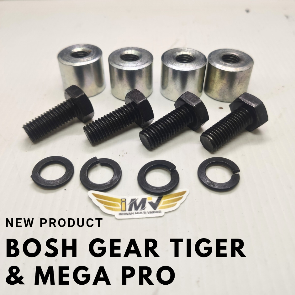 Bosh Gear Tiger Revo Megapro Primus Lama Gl Pro Max Bahan Besi Baut Baja