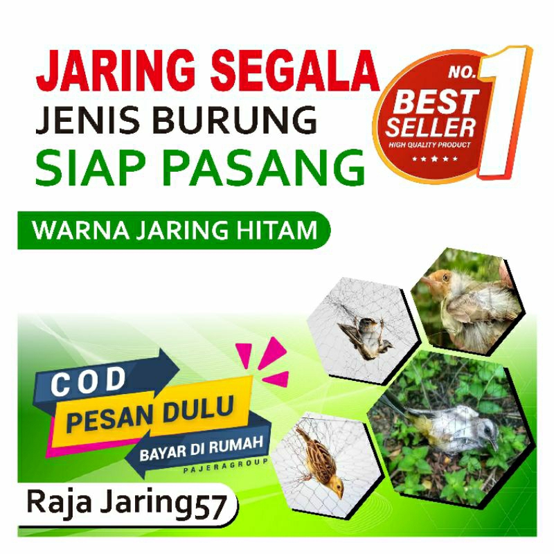 jaring burung/jaring burung kecil/jaring siap pakai