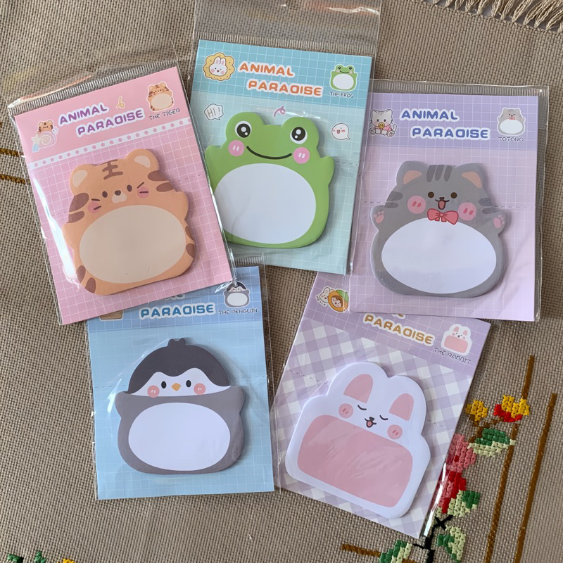 

Sticky Notes Motif Hewan Memo Note Karakter Hewan