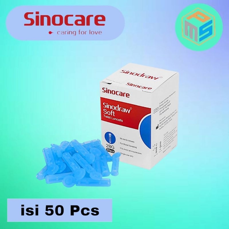Lancet Blood Sinocare  Jarum Sinocare  Sinodraw