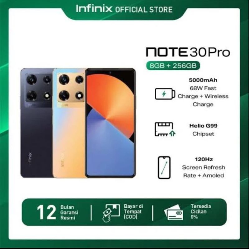 INFINIX NOTE 30 PRO RAM 16/256 ORIGINAL GARANSI RESMI