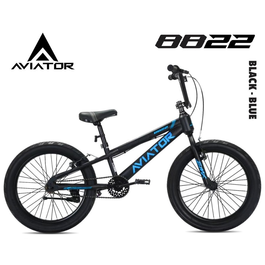 Sepeda Anak Laki BMX AVIATOR AT 8822 Ban Jumbo 3.0 Ukuran 20 Inch