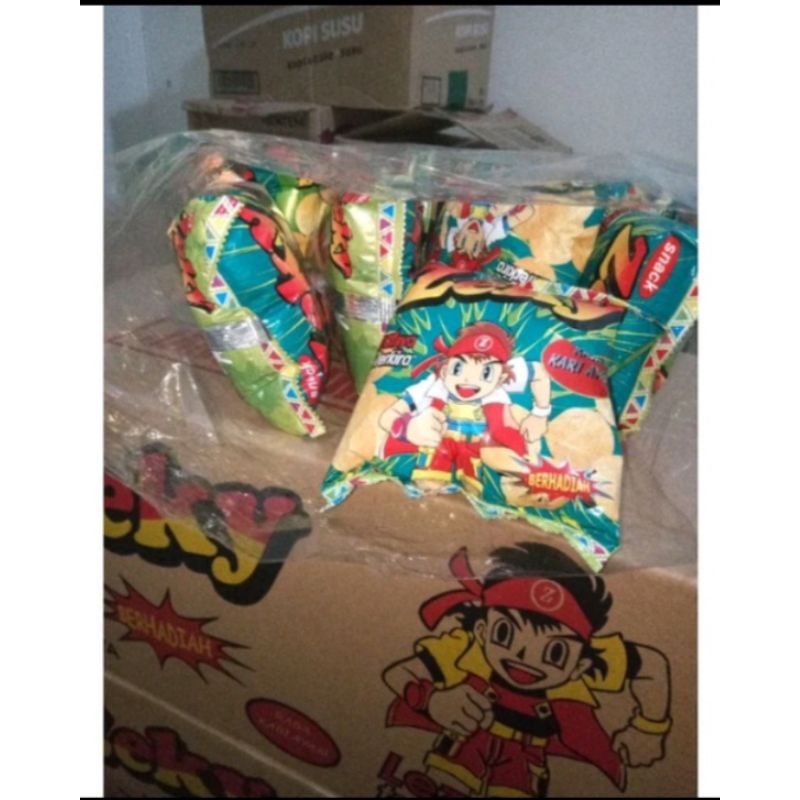 

Chiki Zeky 500'an berhadiah rasa kari ayam 1 Dus isi 40pcs