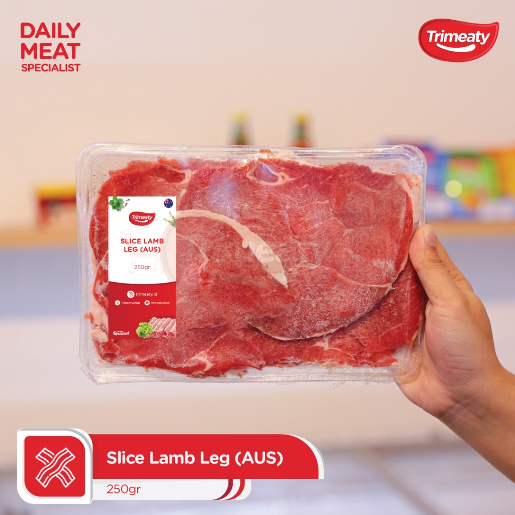 

Slice Lamb Leg AUS / Slice Paha Domba / Domba Australia 250gr