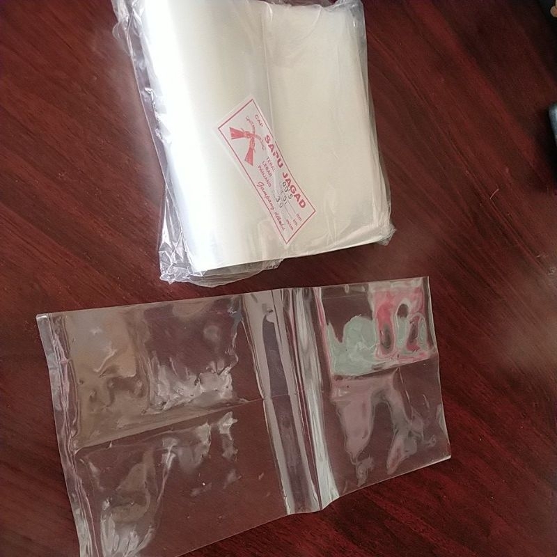 Plastik PP bening ukuran 15 x 30 tebal 05 / Kantong plastik bening