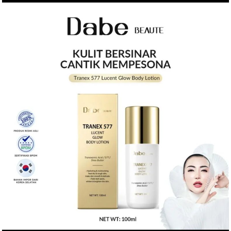 dabe beauty tranex 577 lucent glow body lotion