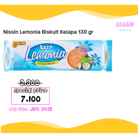 

Nissin Lemonia Kelapa 130 gram