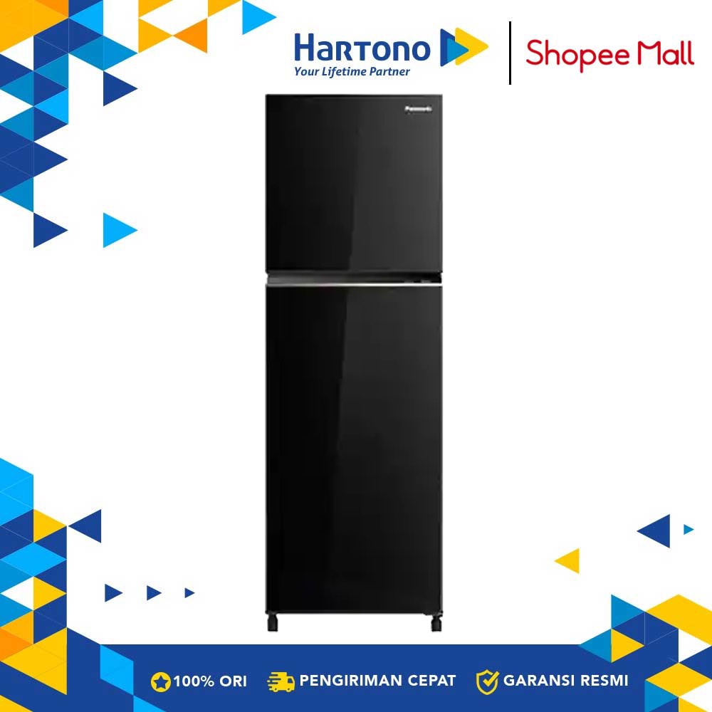 Panasonic Kulkas Kecil 2 Pintu Small 2 Door Refrigerator NRBB272QPK