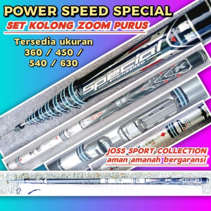 TEGEK KOLONG POWER SPEED SPECIAL 360 / 450 / 540 / 630 tegek bahan carbon kaku