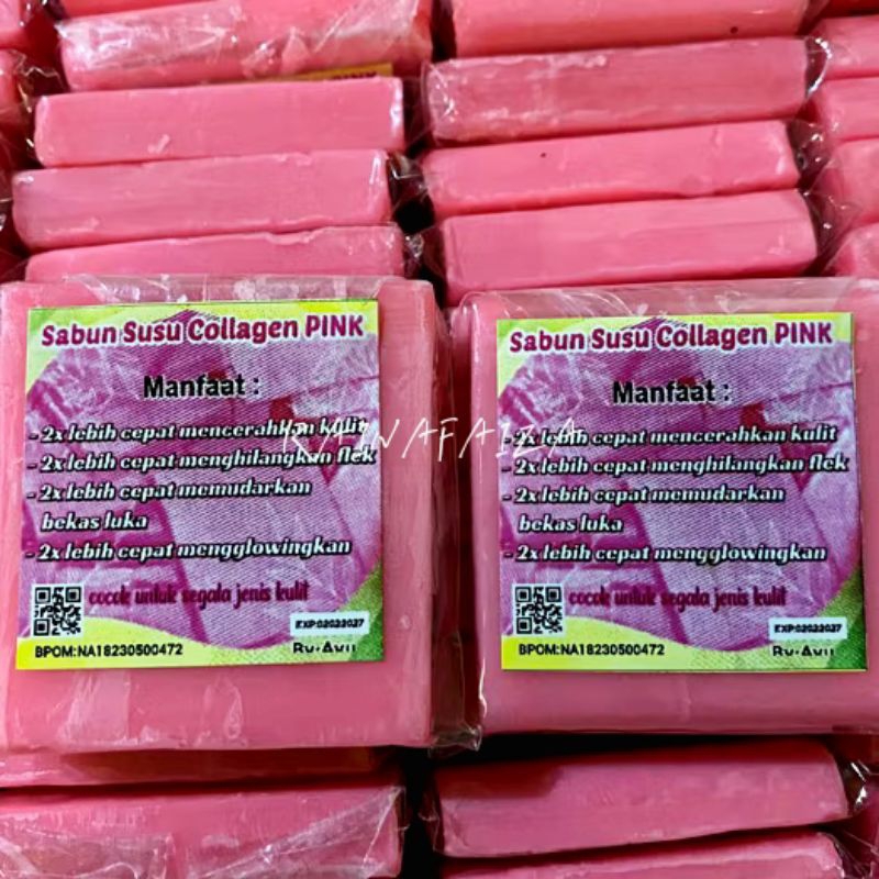 [Original BPOM] Sabun Susu Kolagen Putih Pink Orange HARGA 1 Pcs Collagen Soap Mencerahkan Kulit