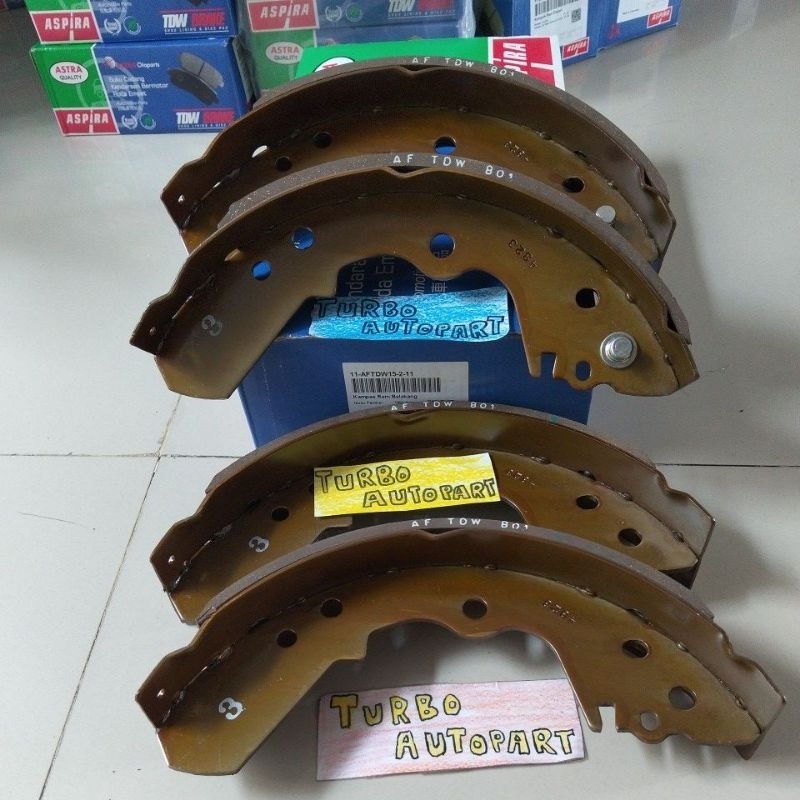 KAMPAS REM BELAKANG BRAKE SHOE ISUZU PANTHER MEREK TDW ASPIRA ASTRA ORIGINAL 100%