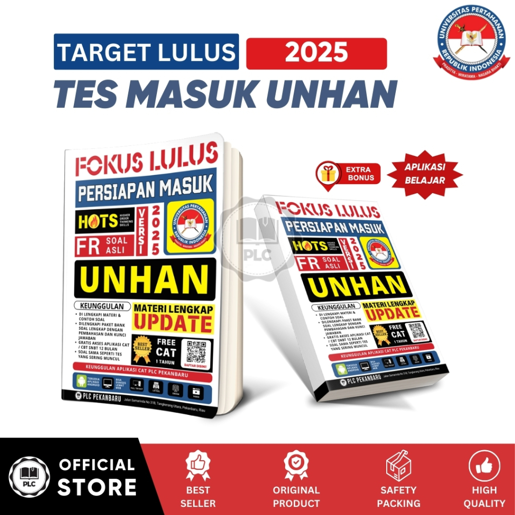 Buku Fokus Lulus UNHAN Buku UNHAN Materi Lengkap Buku Masuk UNHAN 2025