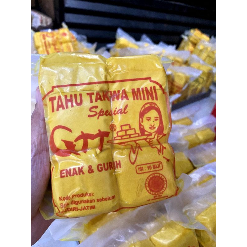 

Tahu Taqwa Tahu Kuning Asli Kediri Isi 10 Biji