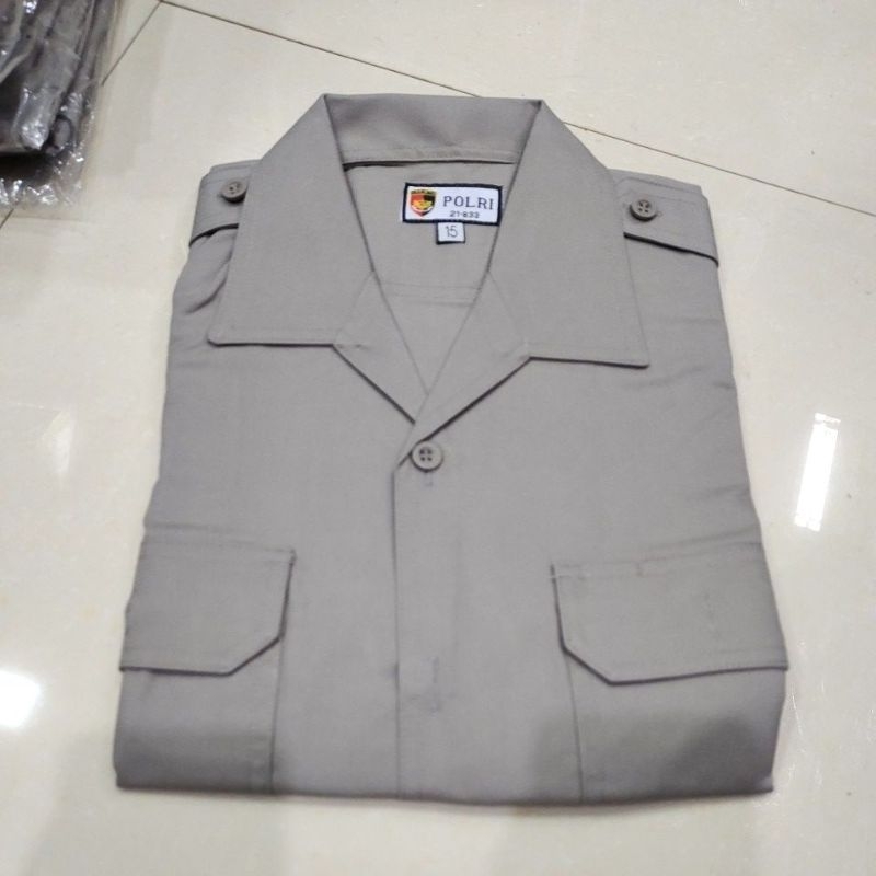 Baju pdh jatah Polri - Polisi / seragam pembina pramuka l baju pramuka / Atasan Pdh Polri / Baju Pdh
