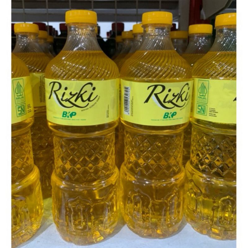 

minyak goreng Rizki 1 botol terlaris