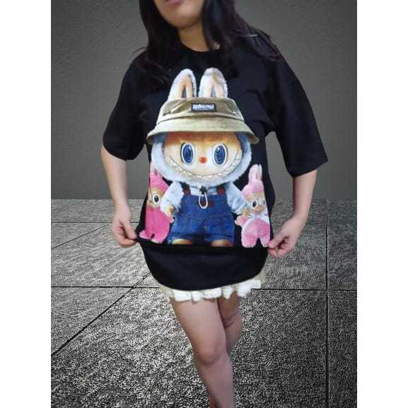 Kaos Over Size Flower /Kaos Labubu / kaos zitong asli / kaos hello sunday sailormoon bangkok thailan