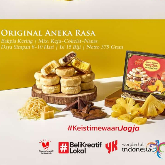 

Bakpia Pathok 25 Aneka Rasa Bakpia Mix Varian Rasa Bakpia Kering Oleh-Oleh Khas Jogja