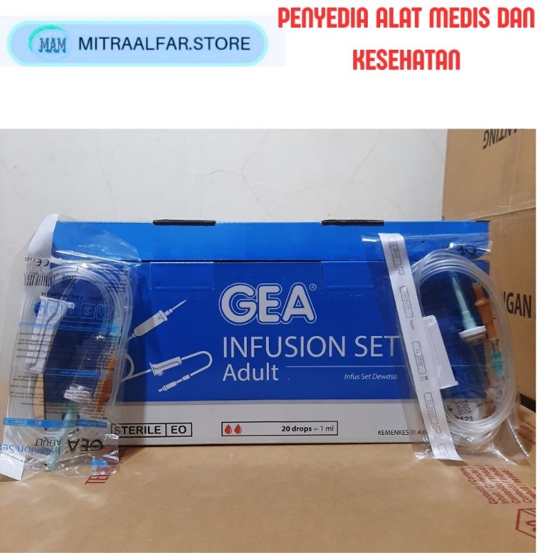 Infus Set Gea Dewasa Selang Infus Infusion Harga/Box