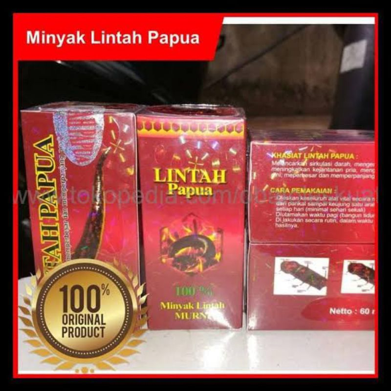 LINTAH PAPUA | LINTAH MAMERAH Lintah Merah Asli Papua Original 100% Pembesar Kelamin Laki Laki