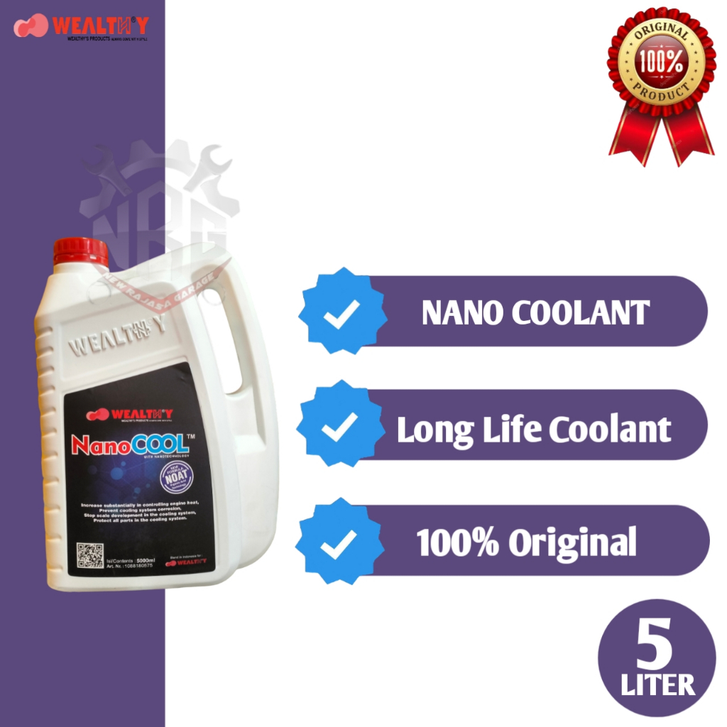 AIR RADIATOR NANO COOLANT WEALTHY 5L (biru)