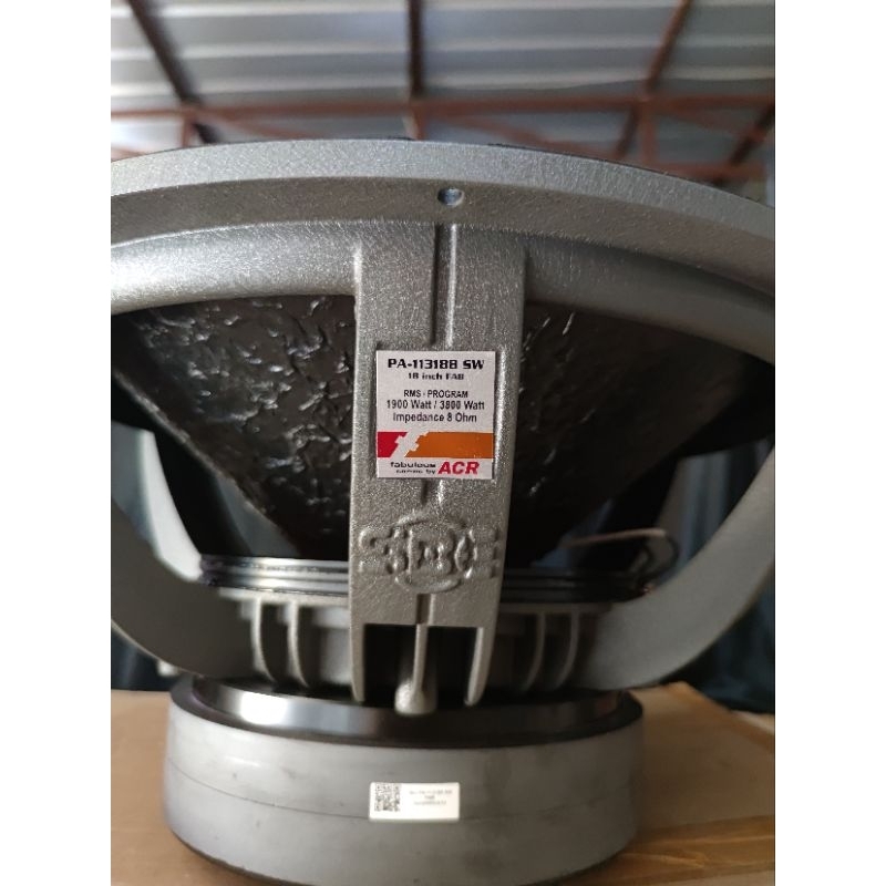 Speaker Subwofer 18 inch Acr Fabulous 113188 Dobel Magnet