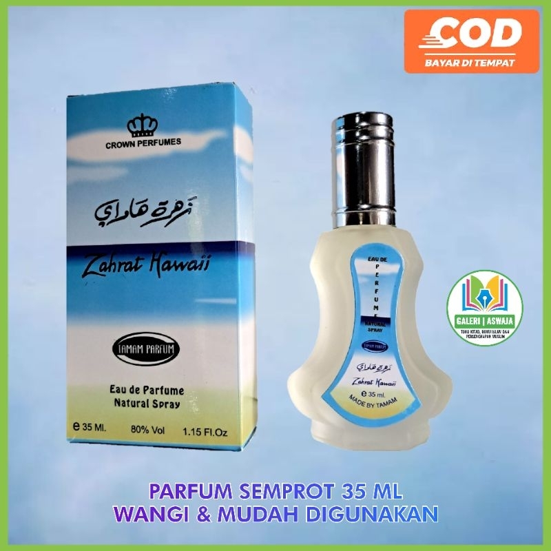 Parfum Zahrat Hawaii Isi 35 ML Parfum Semprot Lebih Mudah Digunakan Parfum Spray Parfum Zahrat Hawai