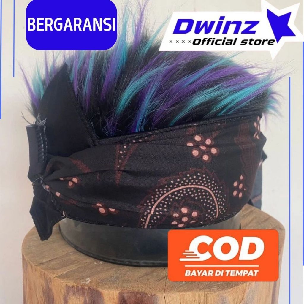 blangkon bali rambut palsu premium udeng rambut keren