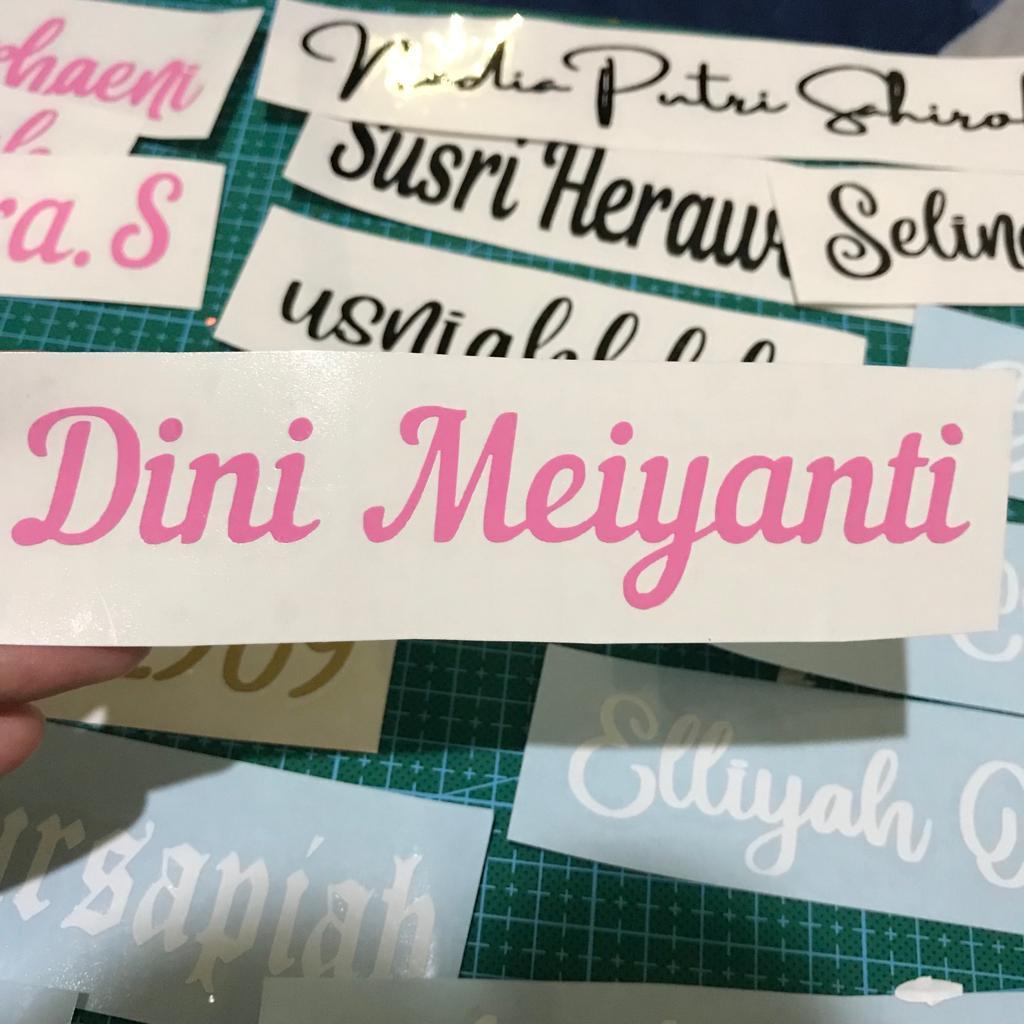 

Stiker nama custom | bisa pake nama sendiri | bebas pake nama | stiker nama speda custom