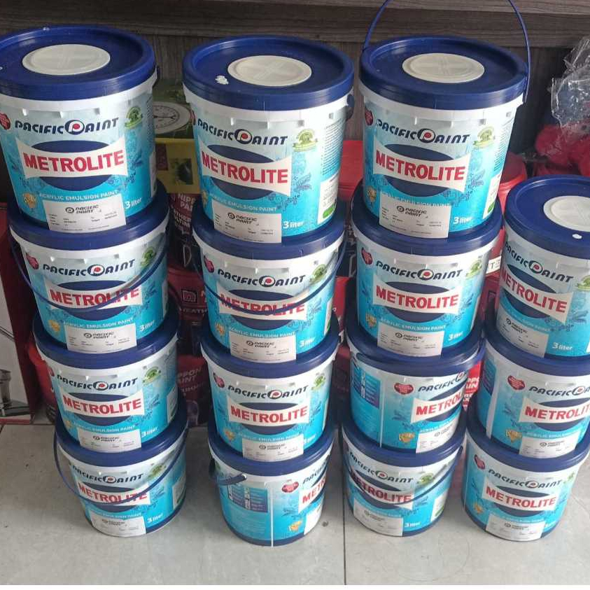 Cat Tembok Metrolite putih kebiruan 3 Ltr (5 KG)