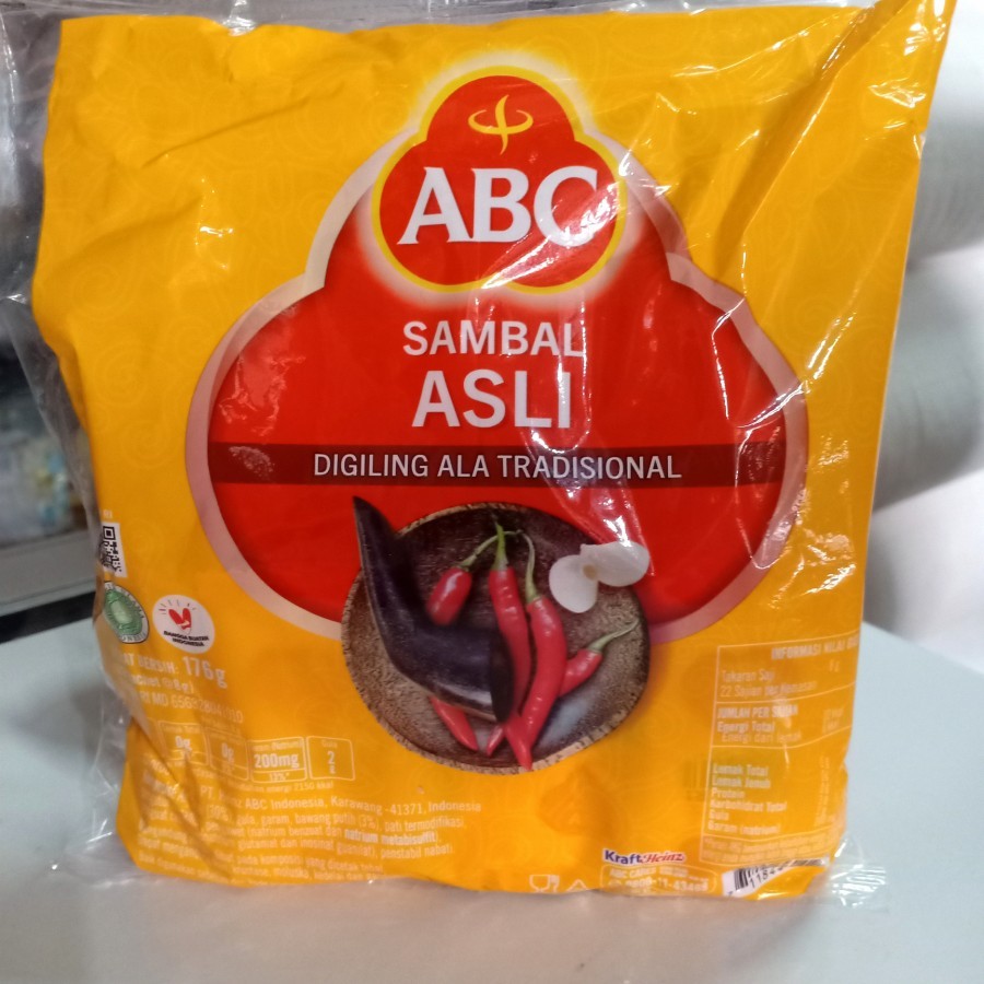

ABC Sambal Asli Sachet 176ml (22x8gr)