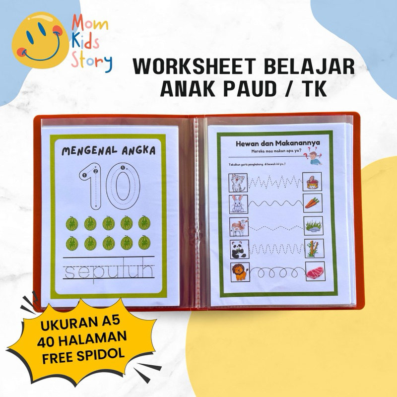 

Buku Belajar Worksheet Anak Untuk Anak PAUD/TK