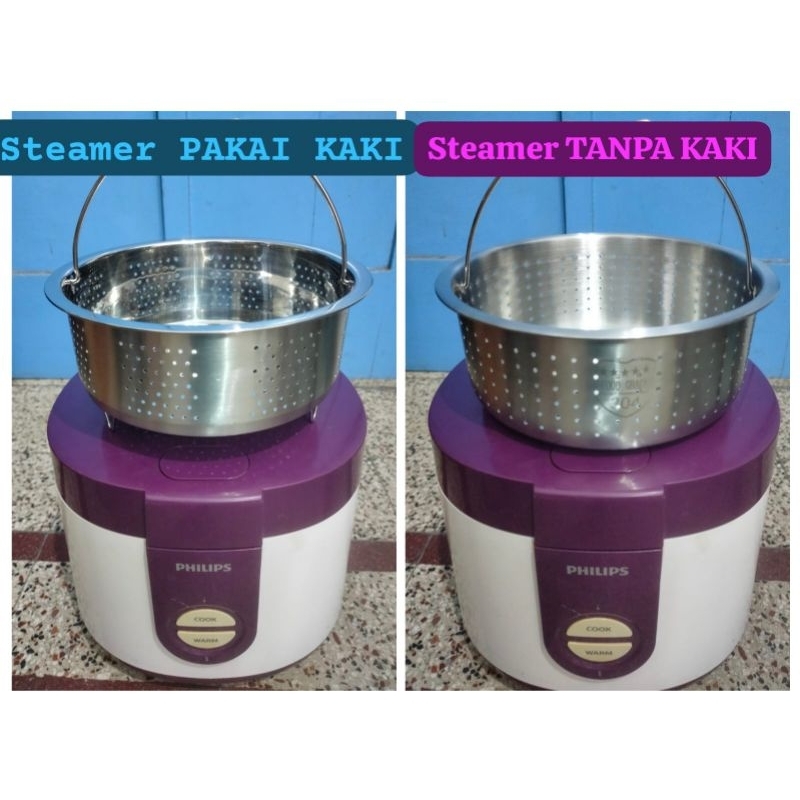 Sarangan Steamer berbahan Stainless Steel Low Carbo Utk Rice Cooker Philips HD 3116