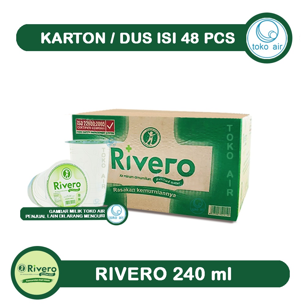 

Rivero 240 ml Gelas Cup - Air Demineral & Air Reverse Osmosis