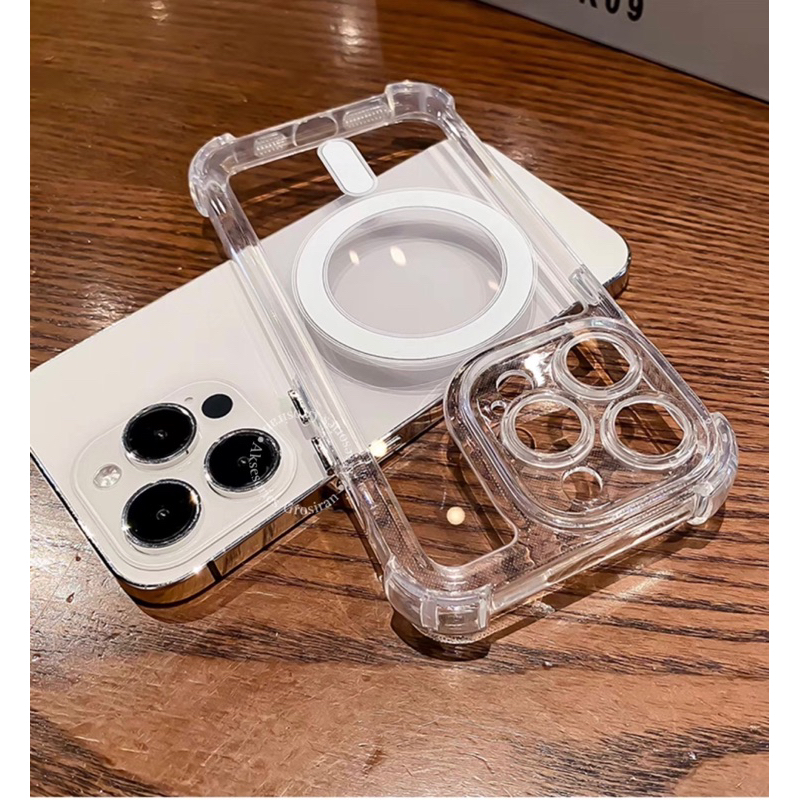 NEW NEW  AIRBAG CASE MAGSAFE ACRYLIC ANTI KUNING & ANTI SHOCK-PROOF PRO CAMERA IPHONE X XR XS MAX