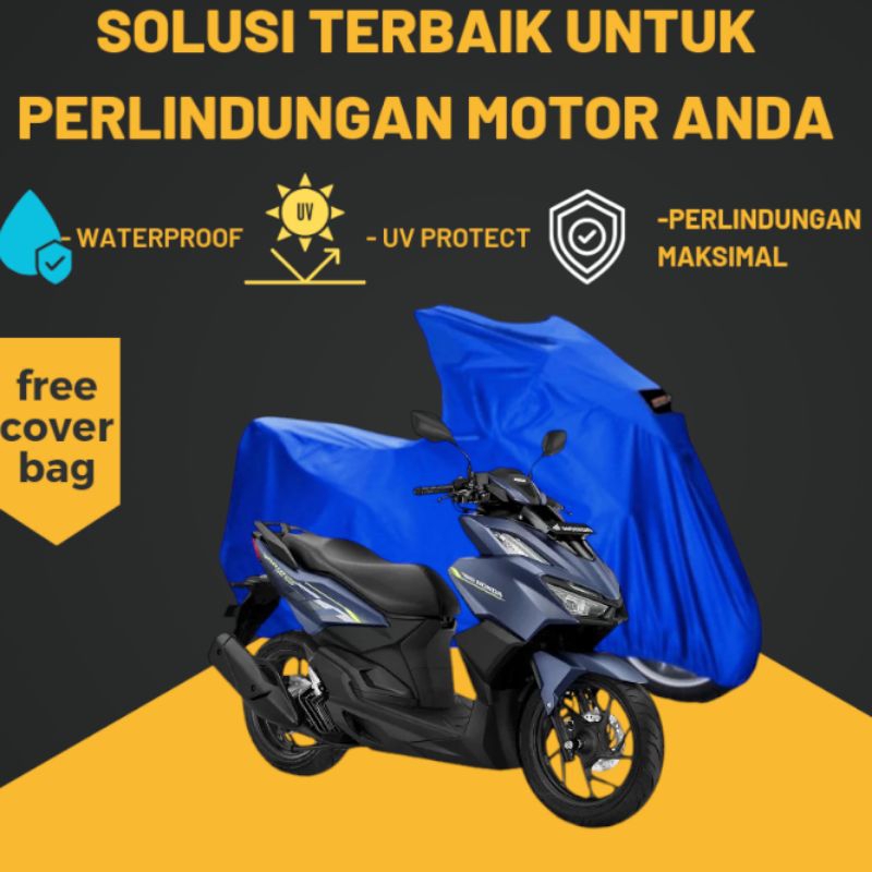 Sarung Motor Honda Vario waterproof, Cover motor Vario anti air, sarung cover motor outdoor waterpro