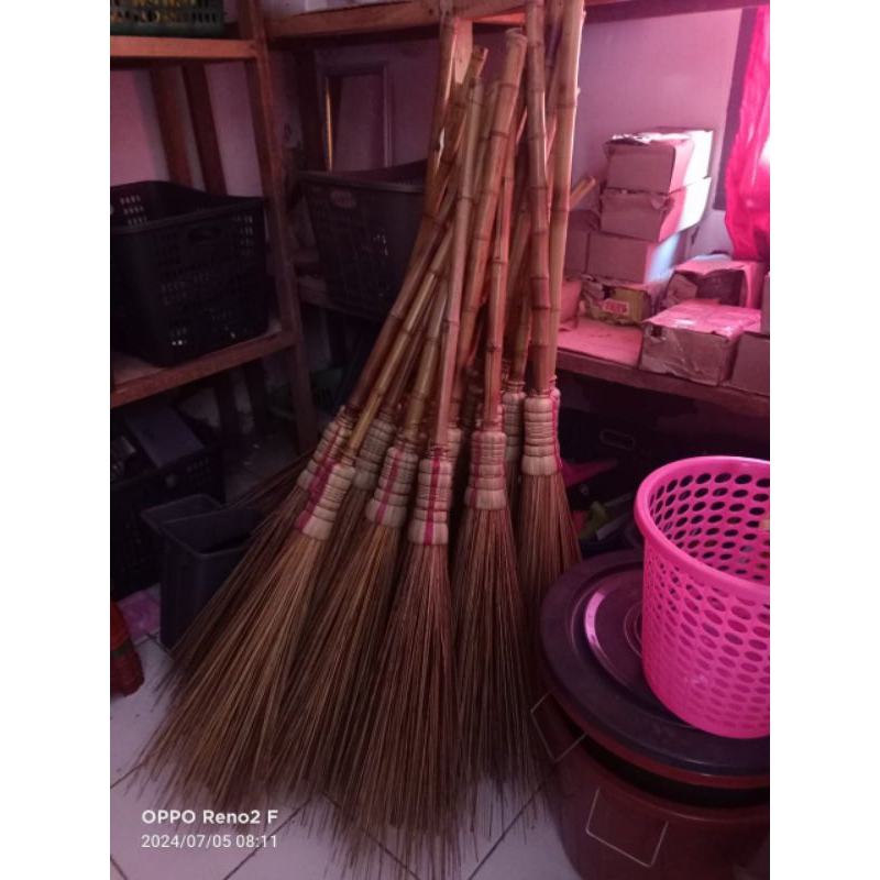 Sapu lidi Gagang Panjang/Sapu Taman/Sapu lidi halaman